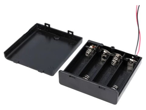 Suporti baterii-acumulatori - Suport 4x AAA R3 cu cabluri 150mm COMF SBH-441AS – IoElectronice.ro