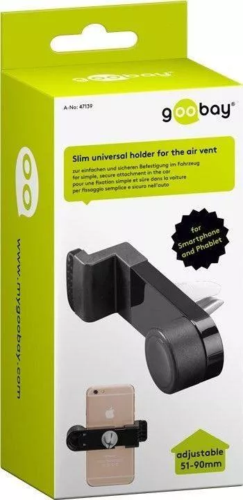 Suport auto smartphone prindere ventilatie Goobay [4]