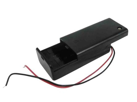 Electrice - Suport baterie 1x 9V 6F22 cu comutator negru COMF SBH-9VAS