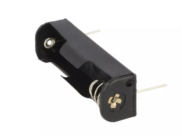 Suporti baterii-acumulatori - Suport baterie 1x AA R6 cu terminal PCB COMF BH-311-1P – IoElectronice.ro