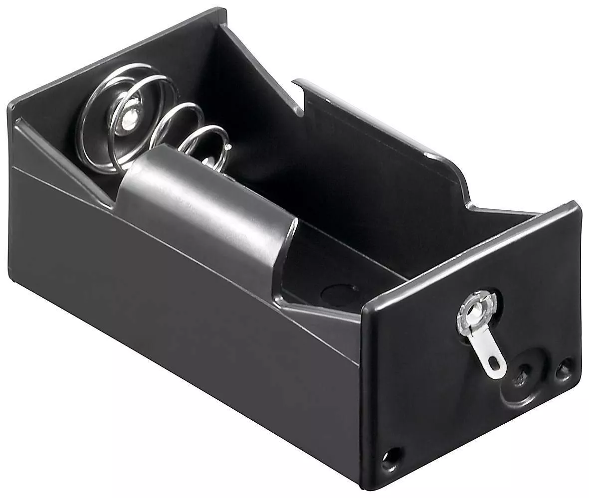 Suporti baterii-acumulatori - Suport baterie D R20 1buc cu contacte pentru lipire Goobay – IoElectronice.ro