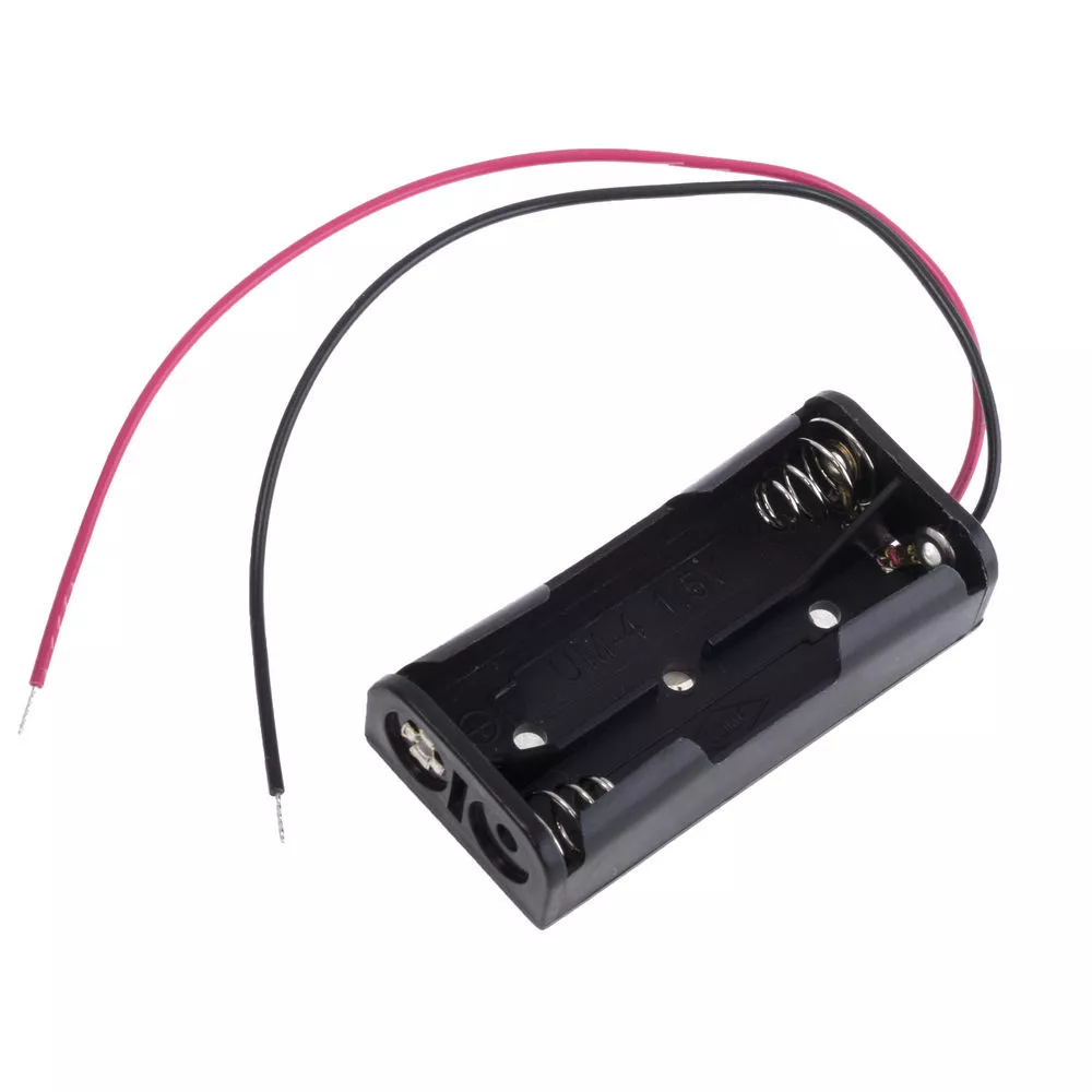 Electrice - Suport baterii 2x AAA terminal cabluri 150mm COMF BH-421A - IoElectronice.ro