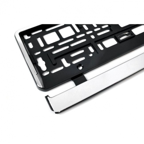 Suport Numar - Suport număr înmatriculare cromat din plastic – Accesoriu auto elegant și durabil