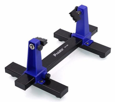 Suporti-bureti letcon - Suport PCB de cablaj regalbil material ABS si metal Pro'sKit 30x16.5x12.5 cm - IoElectronice.ro