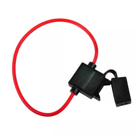 Sigurante auto - Suport siguranță 20mm auto pe fir cond. 1.5mm 30cm – IoElectronice.ro