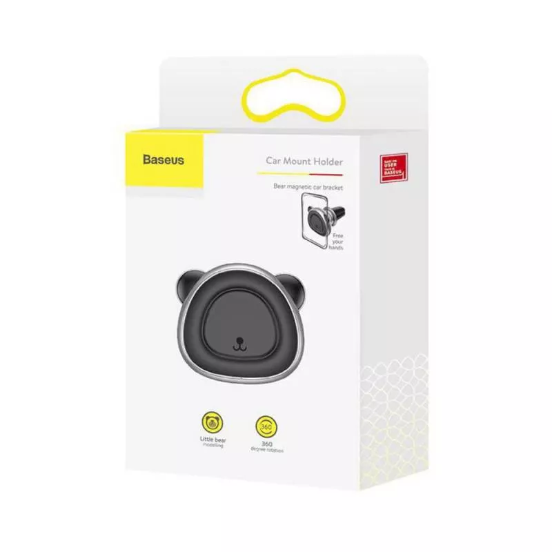 Suport telefon Baseus Bear Argintiu pentru grila de ventilatie auto - IoElectronice.ro [1]