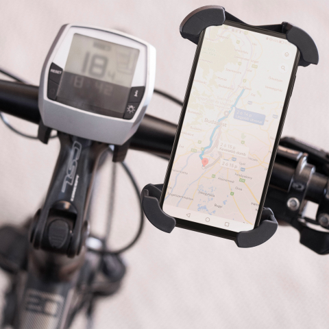 Suport telefon mobil pentru ghidon bicicletă și trotinetă – siguranță, ajustabil și protejat [1]