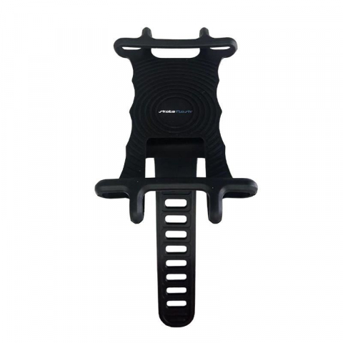 Suport telefon mobil pentru ghidon Skateflash, silicon, compatibil 5-6.3”, negru, ușor și sigur pentru bicicletă sau trotinetă [1]