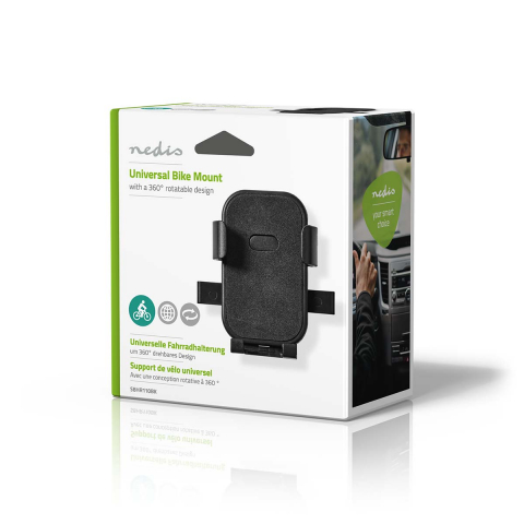 Suport Telefon Bicicletă Nedis, Reglabil, 7" | Montare Ușoară, 360° Rotire, Negru [5]