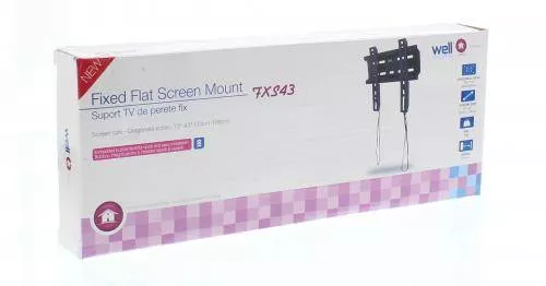 Suport TV LCD de perete 13-43" fix cu snur Well – IoElectronice.ro [1]