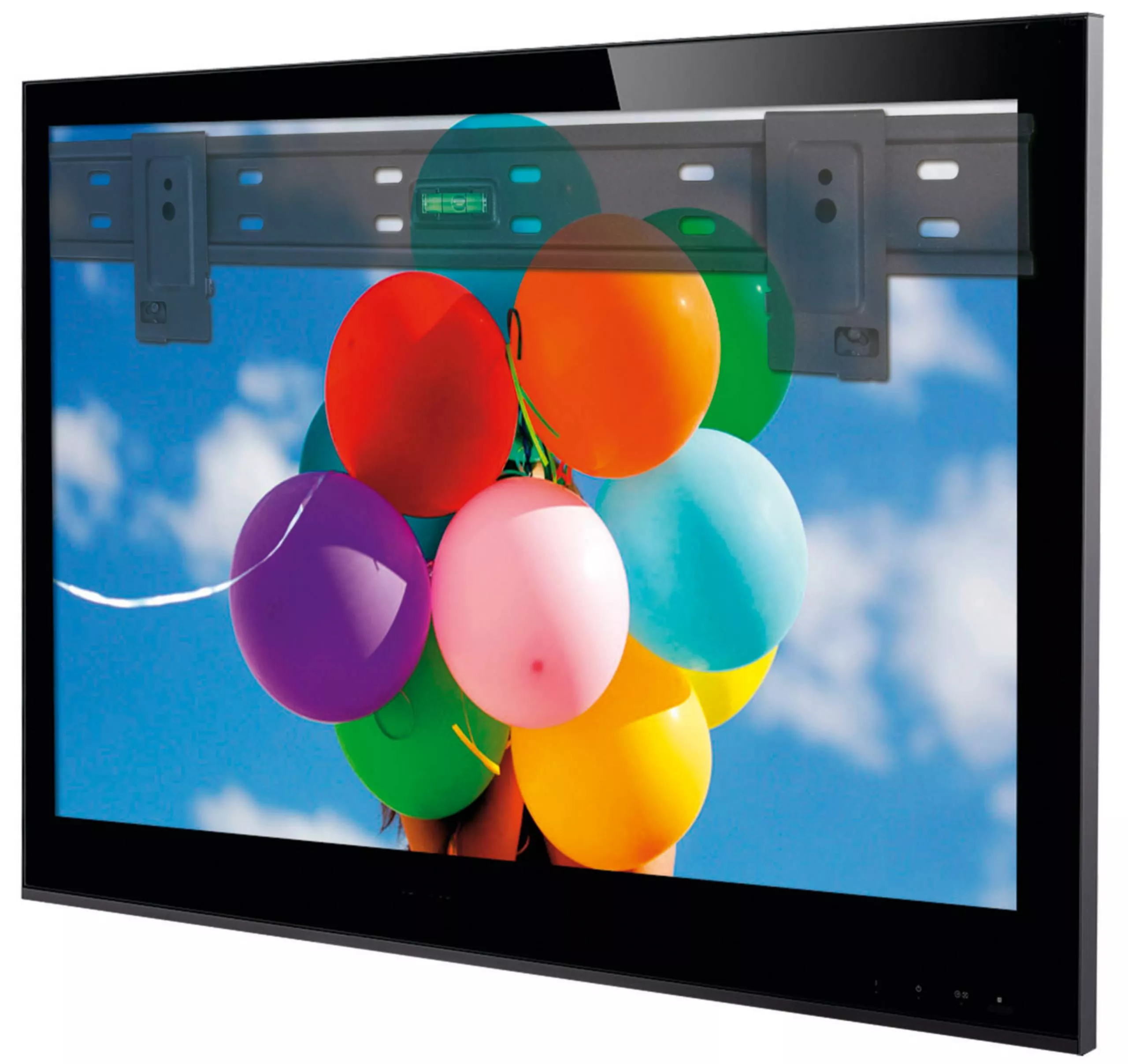 Suport TV LED VESA 400 HQ, negru, compatibil cu televizoare VESA 400, accesoriu pentru montaj pe perete. [1]