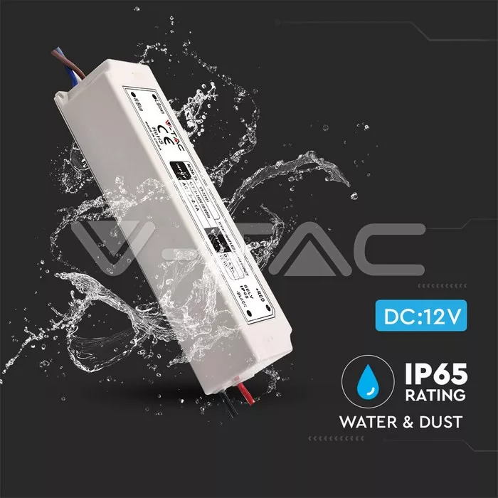Sursa alimentare banda LED 12V 8A 100W IP67 V-TAC pentru iluminat exterior [1]