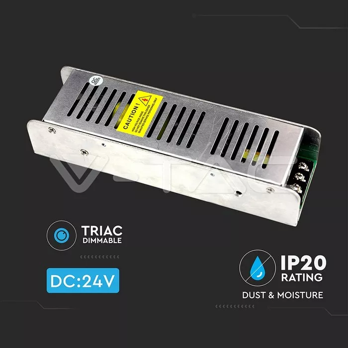 Sursă alimentare 24V 150W 6.5A IP20 V-TAC pentru iluminat LED și echipamente electrice [1]
