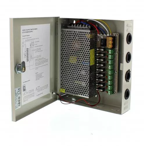 Surse-alimentatoare - Sursă în comutatie AC-DC 120W 12V 10A, 9 canale, WELL – Putere și fiabilitate pentru proiecte electrice