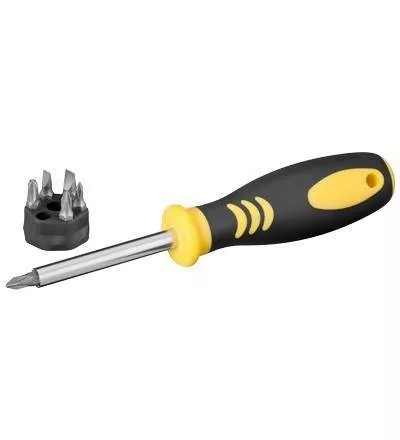 Scule mentenanta - Șurubelniță cu vârfuri schimbabile mâner cauciucat fixPoint – IoElectronice.ro