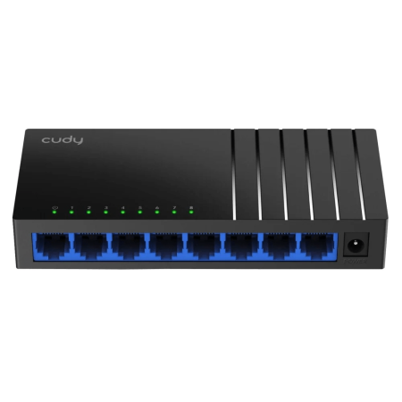Switch internet - Switch Desktop 8 porturi Gigabit Cudy GS108D_EU V4.0, negru, 24 luni garanție persoane fizice, 12 luni persoane juridice