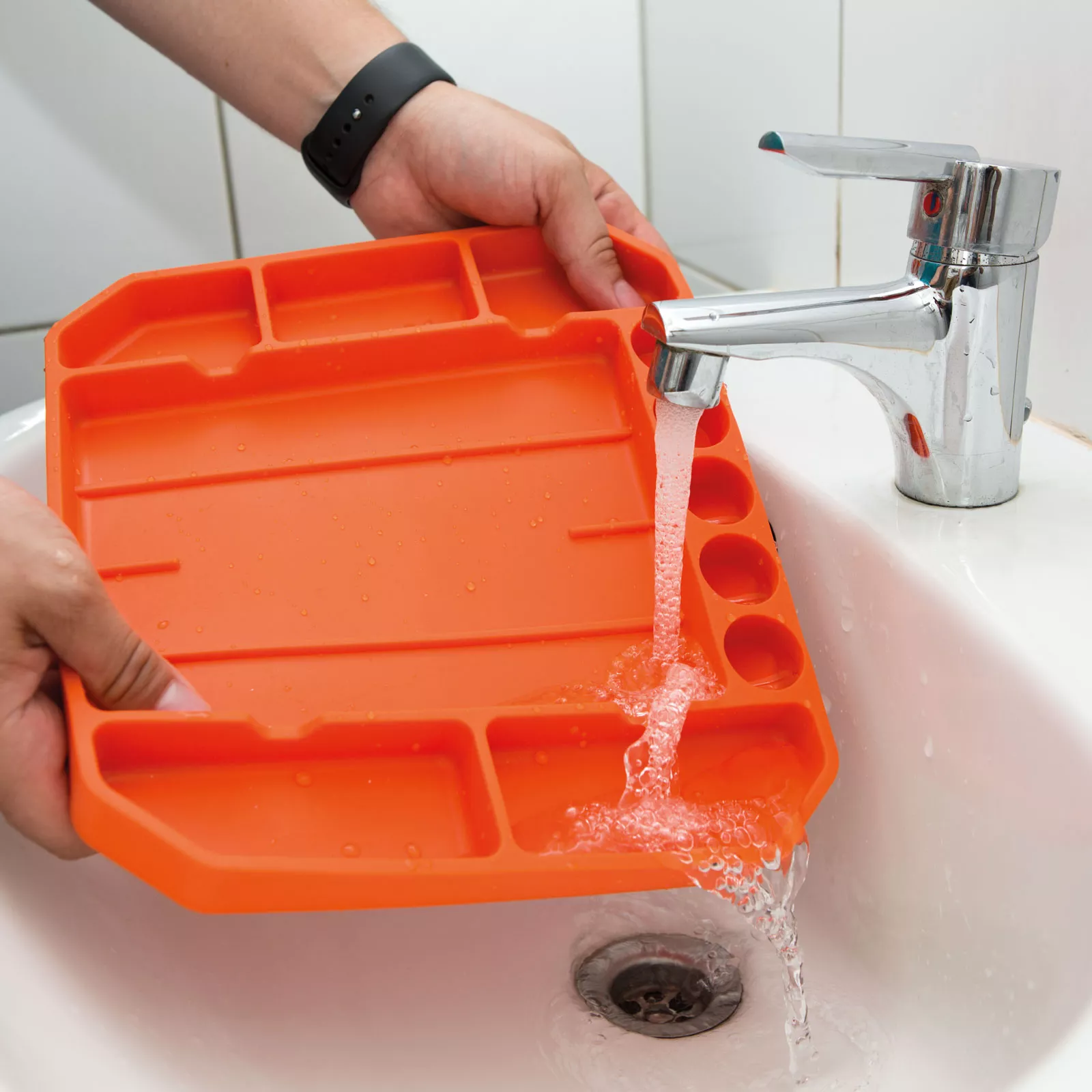 Tava cauciuc pentru unelte 26x23.5x2.5cm portocalie HANDY [3]
