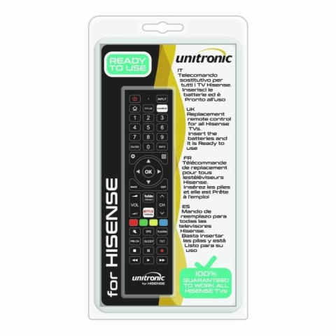 Telecomanda 1720 Unitronic universală pentru TV LCD Hisense, model 1720WUNI20190903, lungime standard, compatibilitate garantată. [1]