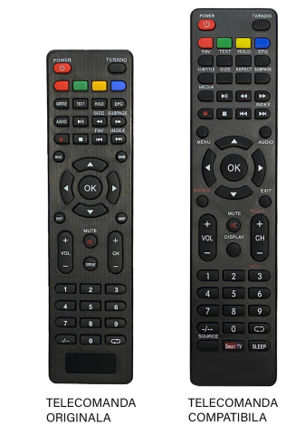 Telecomandă universală Akai LT-3228 Cod IR432 compatibilă cu televizoare AKAI și POLAROID [1]