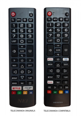 Telecomandă compatibilă TV NEI/LG AKB75675311, IR1439, pentru NEI 55 NE 6900 – Calitate și compatibilitate garantată [1]