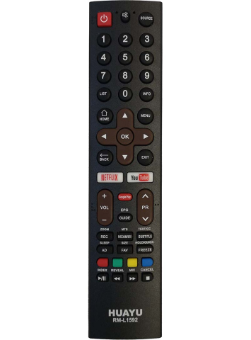 Skyworth - Telecomanda compatibilă TV Skyworth RM-L1592 HUAYU IR 1282 (324) – IoElectronice.ro