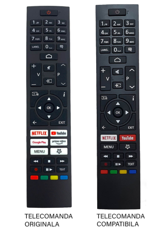 Vestel - Telecomandă compatibilă TV Vestel, Toshiba, Horizon RC45157 IR 1423 – Original și fiabilă