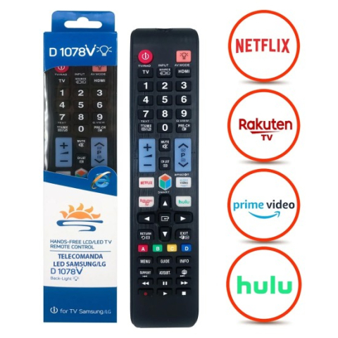 Telecomanda D1078V Samsung LG 4K + Baterii Incluse – Netflix [1]