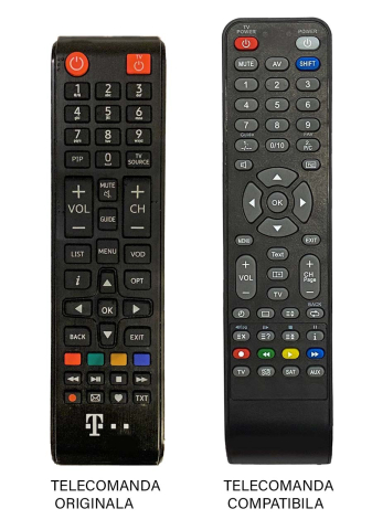 Telecomenzi cablu si satelit - Telecomanda înlocuitoare compatibilă pentru receiver Telekom (452) – IoElectronice.ro