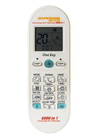 Audio-video - Telecomanda Aer Conditionat Superior 6000 in 1 Universala SUPCU003, 6000 coduri, compatibilitate universala, OEM