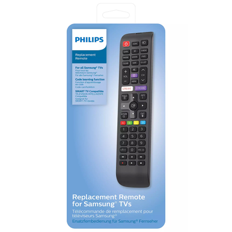 Samsung - Telecomanda universală PHILIPS preprogramată cod IR SAMSUNG TV SRP4010 compatibilă Smart TV, LCD, LED, Plasma, funcție învățare