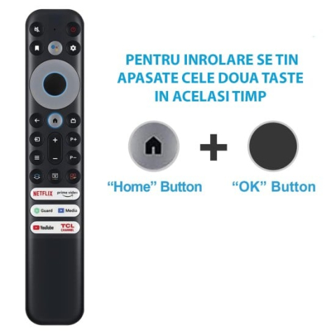 Telecomanda RC902V FMR1 + Baterii Incluse – TCL Android Smart TV [2]