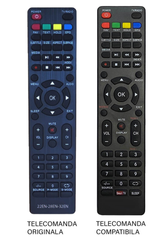 Telecomanda TV LCD NEI 32NE4000 HD IR432 - Compatibilă VORTEX V32R0212, 24NE4000, 39NE4000 [1]