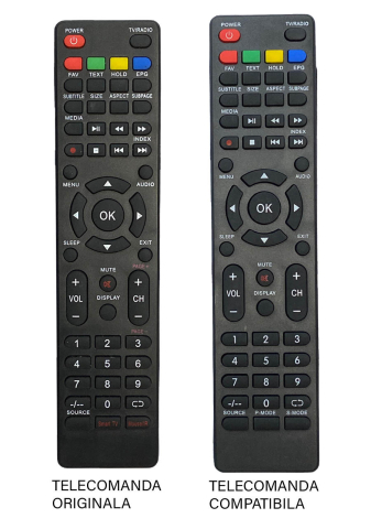 Nei - Telecomanda TV NEI 32NE4505 IR 432 (379) compatibilă cu modele NEI 32NE4505