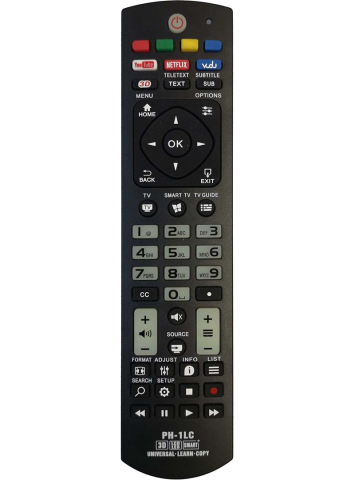 Telecomenzi TV - Telecomanda compatibilă TV Philips PH-1LC cu funcție de Learning/Copy IR 1411 (328) - IoElectronice.ro
