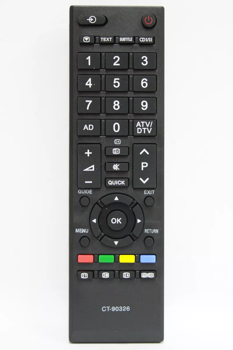 Toshiba - Telecomandă TV Toshiba CT90326 IR1466 compatibilă cu televizoare Toshiba, tip IR, lungime standard.