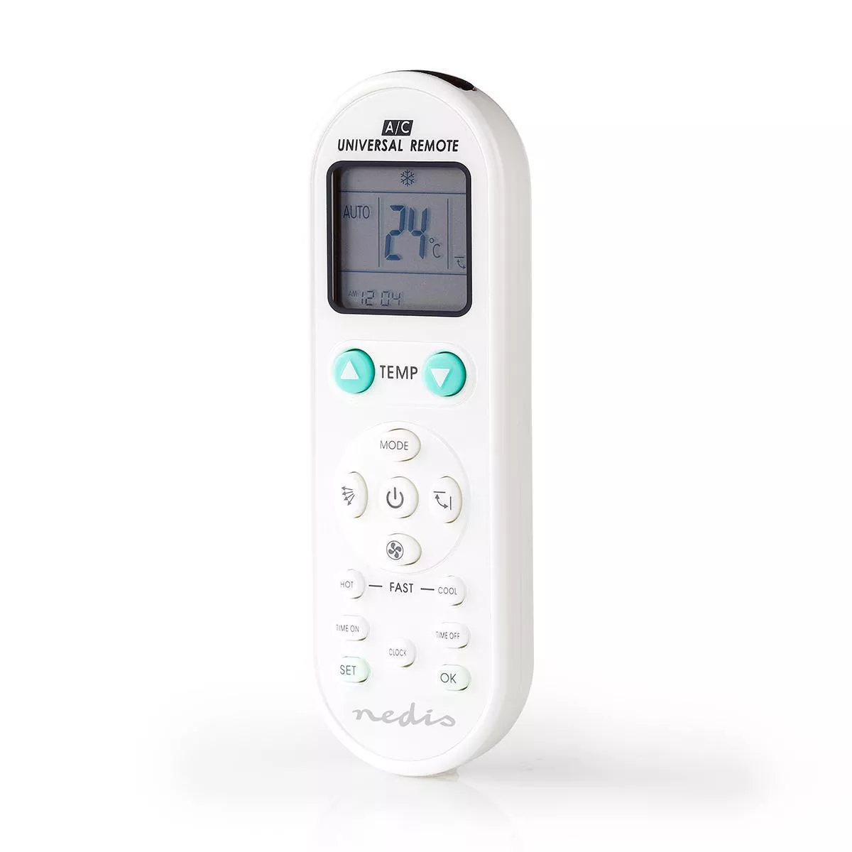 Telecomenzi aer conditionat - Telecomanda universală programabilă pentru aer condiționat NEDIS cu ecran LCD și cronometru, compatibilă cu peste 1000 modele