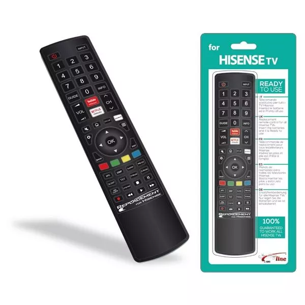 Telecomenzi - Telecomanda Universală Jolly pentru TV LCD HISENSE – Înlocuire rapidă și ușoară