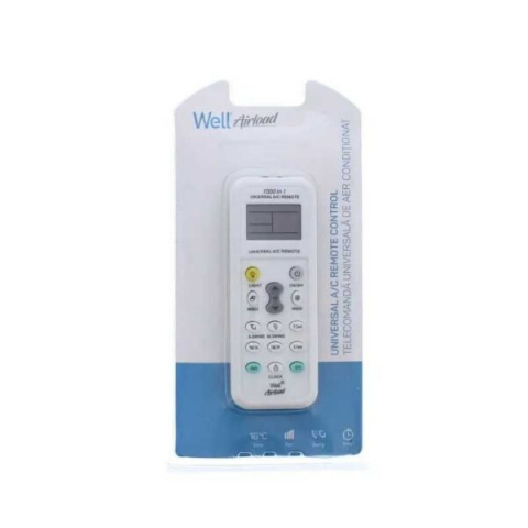 Telecomanda universală pentru aer condiționat Well RC-AC-AIRLOAD-WL – Compatibil cu branduri precum Daikin, LG, Samsung și altele [1]