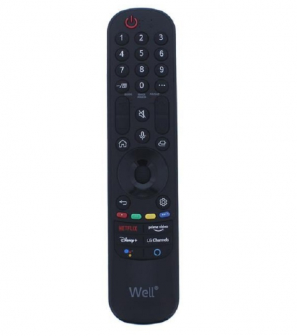 LG - Telecomandă Universală TV LCD LG Well LG02 – Compatibil Netflix, Prime Video, Disney+ și distanță de funcționare 10m