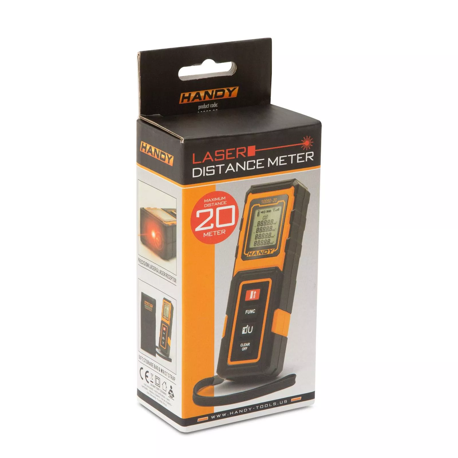 Telemetru cu laser 20m HANDY, tester, garanție 24 luni persoane fizice, 12 luni persoane juridice [5]