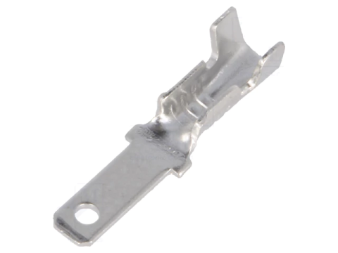 Mufe papuci - Terminal papuc plat 2.8mm 0.5mm tata 0.5-1mm2 crimpat pe cablu NINIGI ST-031/2 - IoElectronice.ro