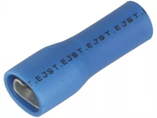 Mufe papuci - Terminal papuc plat 4.8mm 0.5mm mama 1/2.5 mm2 albastru