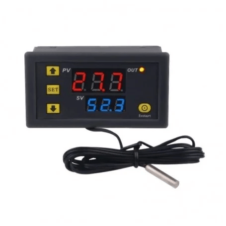 Timere-senzori - Termostat Microcomputer Temperature Controller 100-240V - Releu 10A/250V 20A/12V cu DISPLAY LCD 50-120°C – IoElectronice.ro
