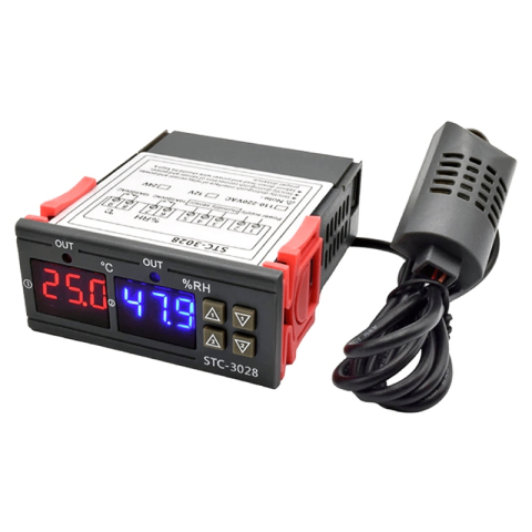 Electrice - Termostat temperatura si umiditate STC-3028 230V -20 - +80°C