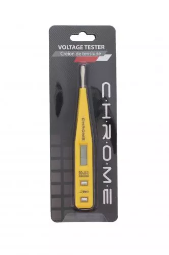 Tester tensiune Chrome 12-220V, intrare 12V, garanție 24 luni persoane fizice, 12 luni persoane juridice [1]