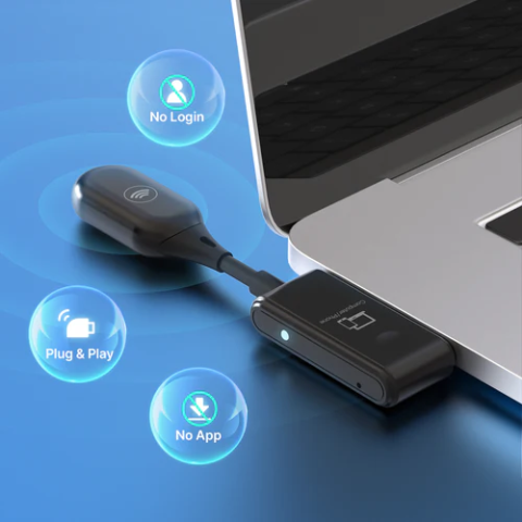 Transmitator și receptor HDMI wireless Minix C1 Full HD 1080P USB-C, distanță max. 50m, conexiune HDMI. [3]