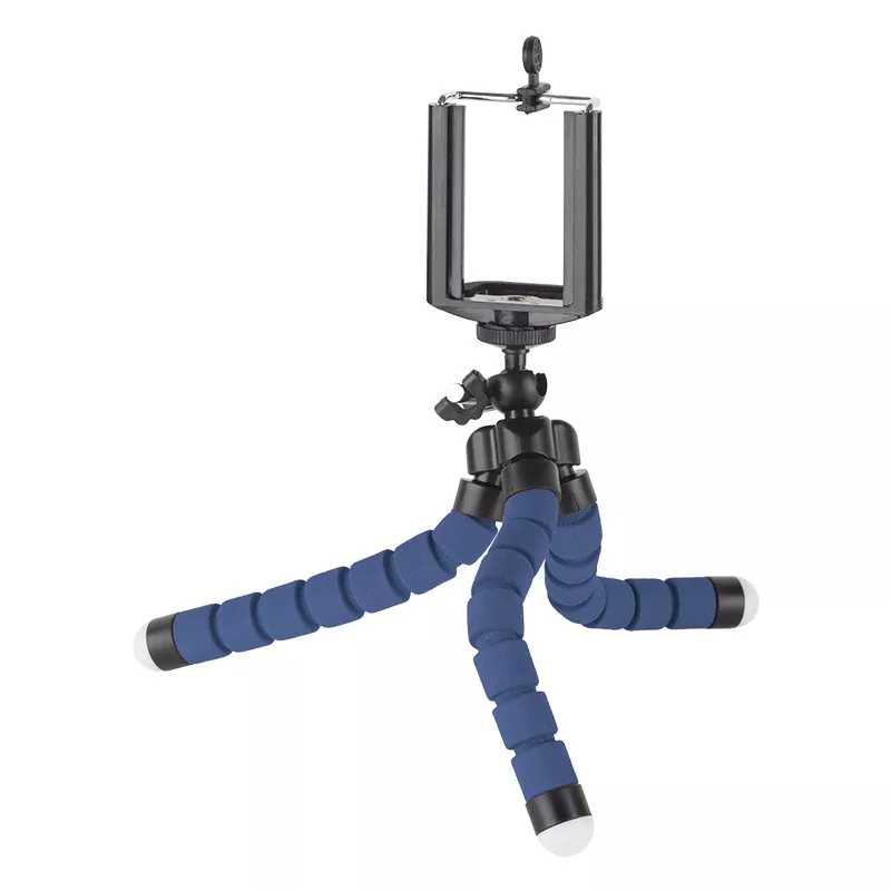 Trepied telefon/camera albastru KRUGER&MATZ 12 cm, stabilitate pentru fotografii și videoclipuri. [2]