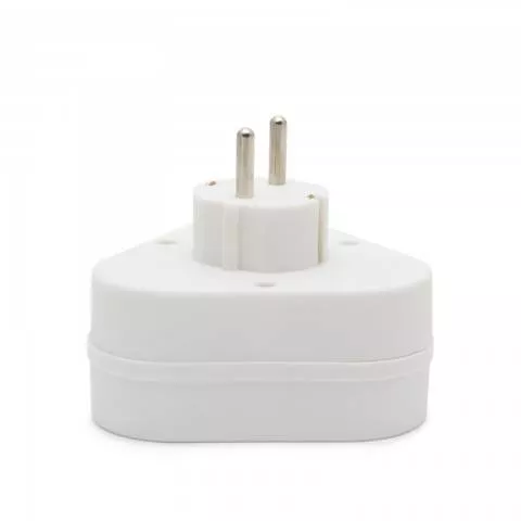 Triplu stecher 3x Schuko distribuitor triplu de perete cu împământare Delight – IoElectronice.ro [2]