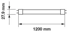 Tub LED T8 120cm 18W plastic 6400K V-Tac cu chip SAMSUNG – IoElectronice.ro [1]