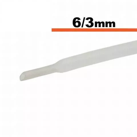 Scule mentenanta - Tub termocontractibil transparent 6mm/3mm, lungime 50 cm, brand OEM, diametru 6 mm